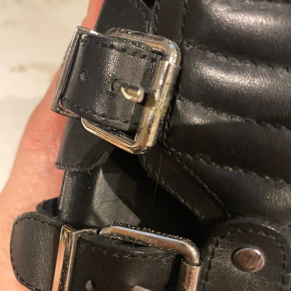 Ash black leather platform gladiator sandals. Sz 36 - Picture 16 of 16